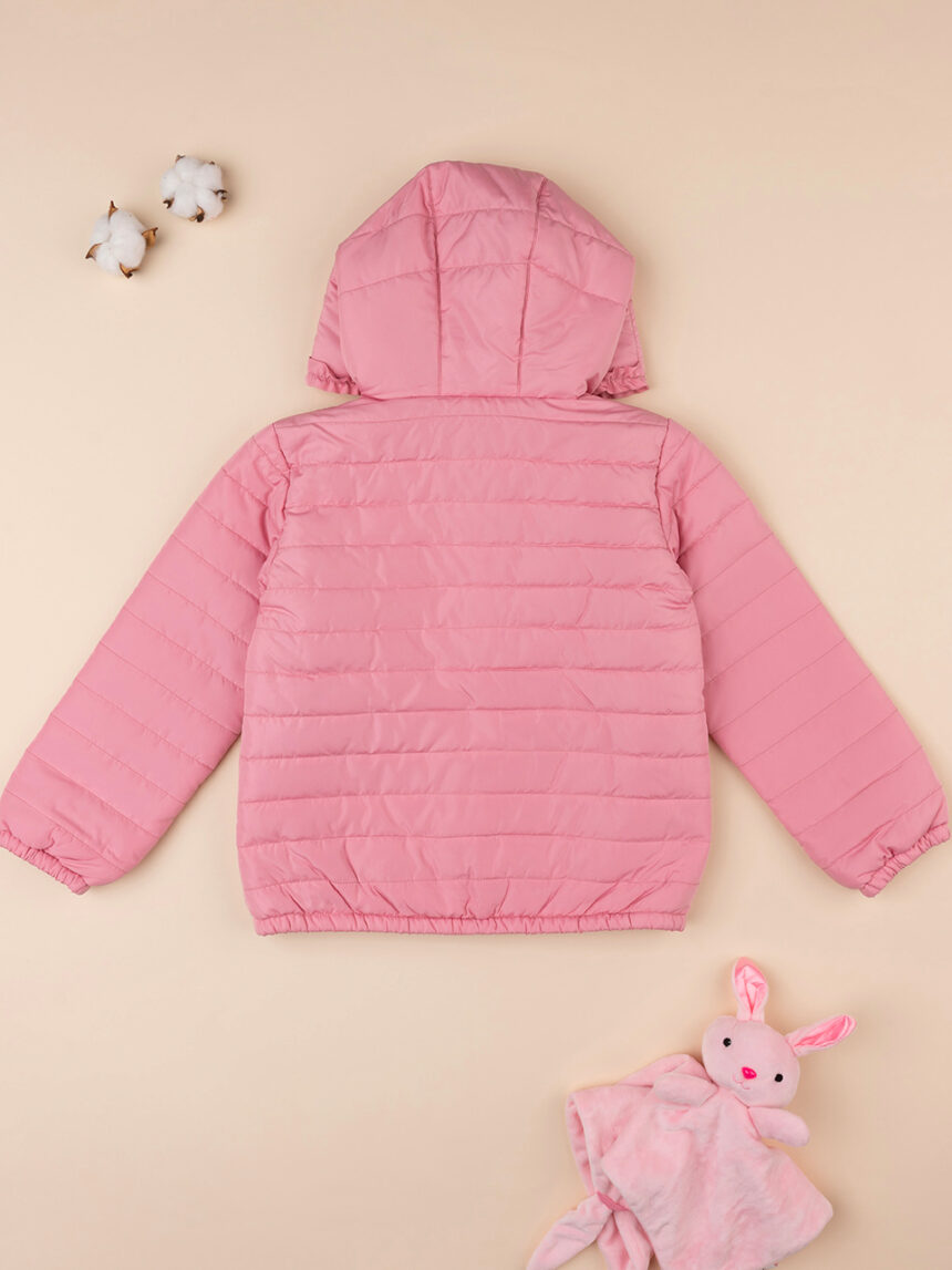 παιδικό μπουφάν φουσκωτό ροζ για κορίτσι - Prénatal