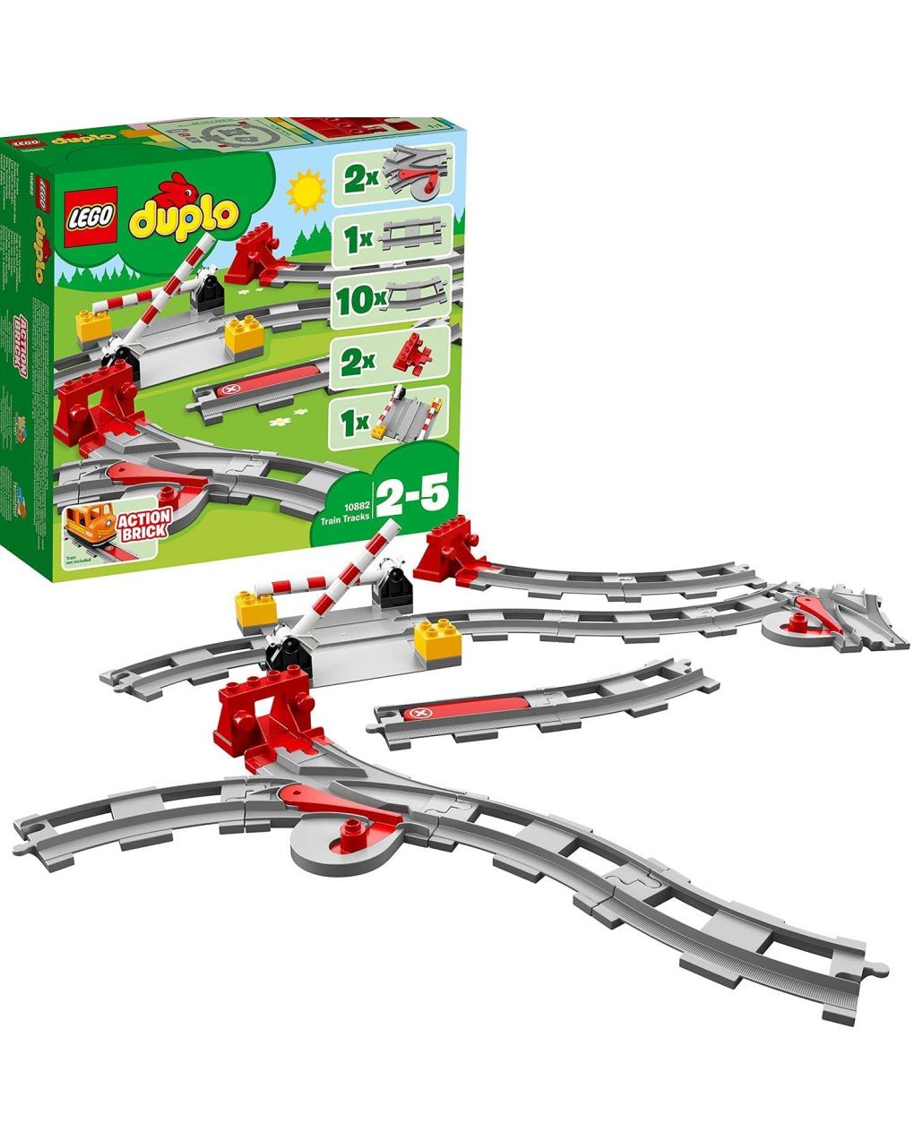 Lego duplo σιδηροδρομικές τροχιές 10882