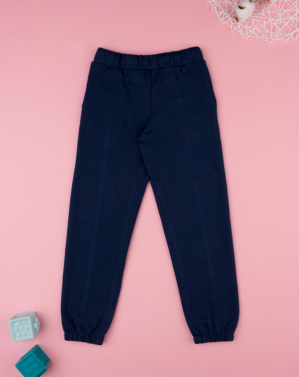 παιδικό παντελόνι φούτερ μπλε για κορίτσι - Prénatal