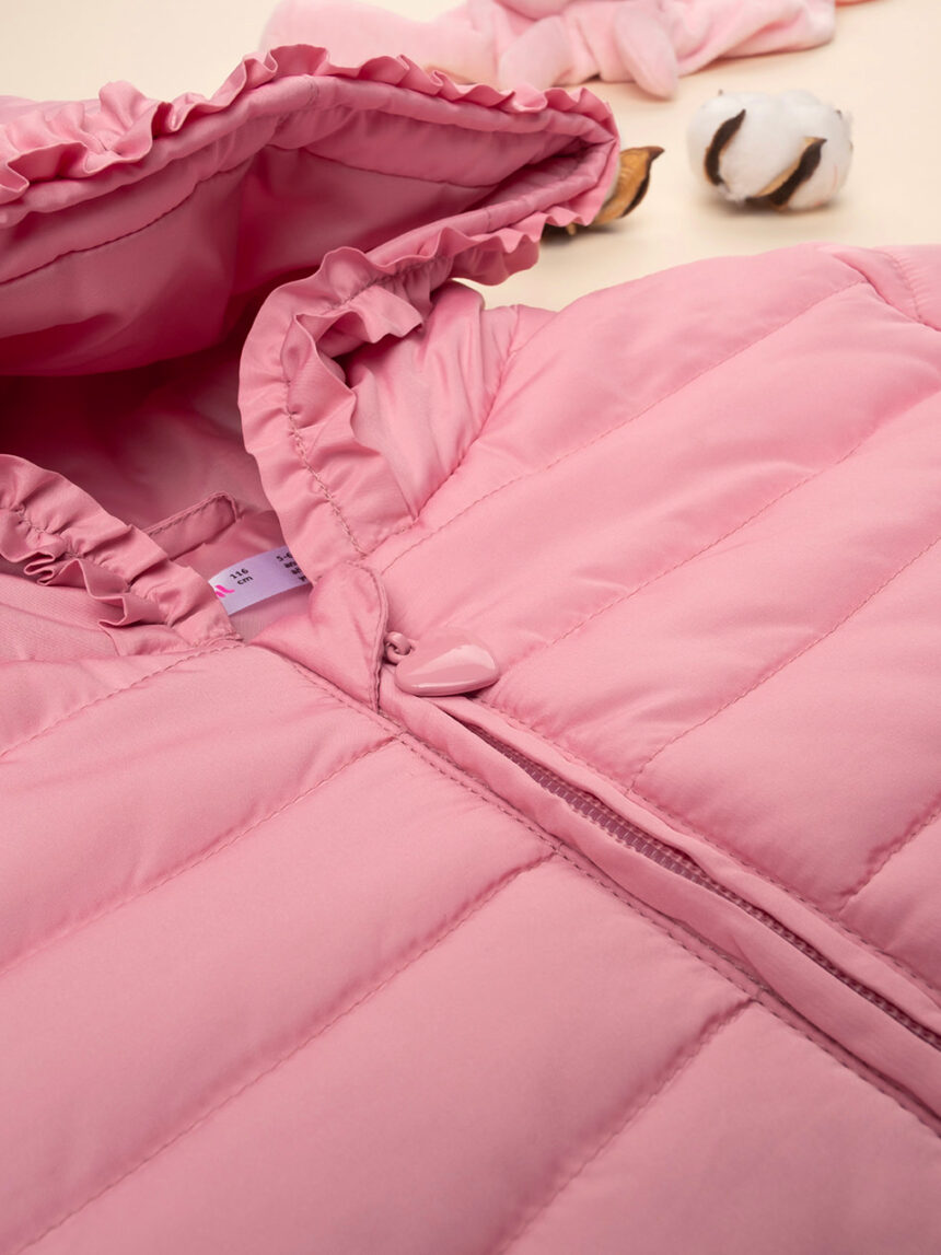 παιδικό μπουφάν φουσκωτό ροζ για κορίτσι - Prénatal