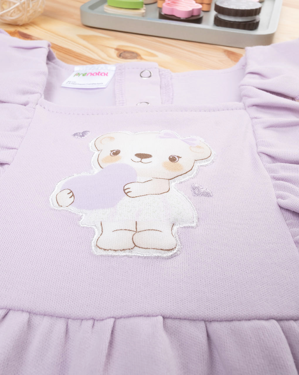 βρεφικό σετ μπλούζα και σαλοπέτα με αρκουδάκι για κορίτσι - Prénatal