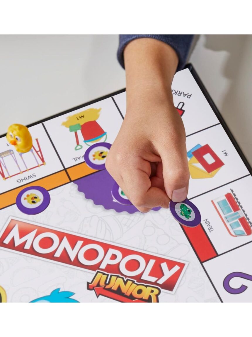 Hasbro gaming monopoly junior 2 σε 1 f8562 - Monopoly