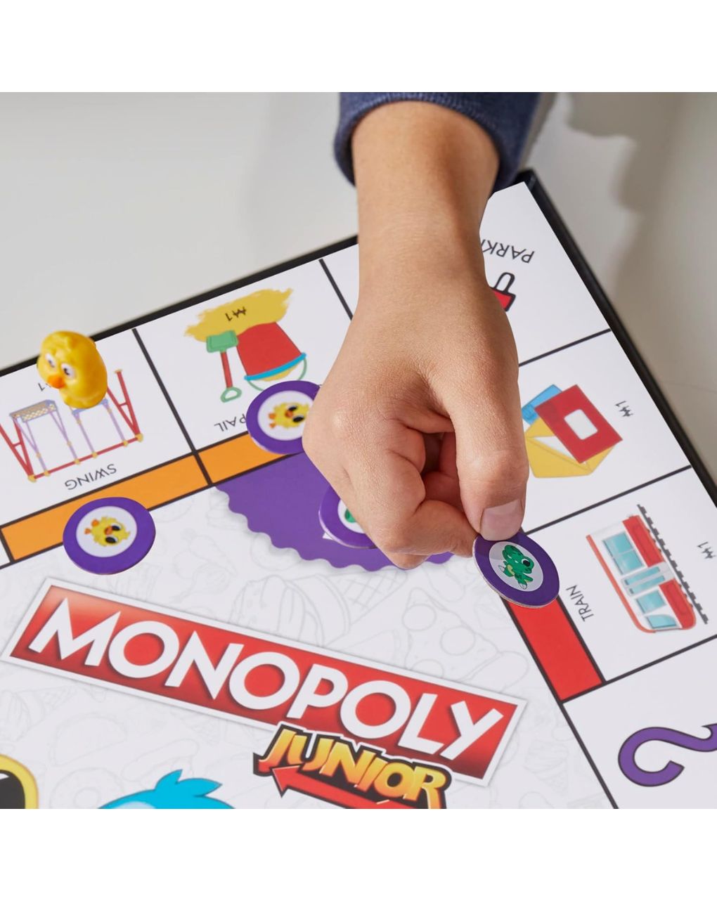 Hasbro gaming monopoly junior 2 σε 1 f8562 - Monopoly