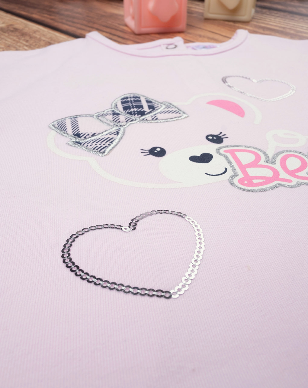βρεφική μπλούζα λιλά cool bear για κορίτσι - Prénatal
