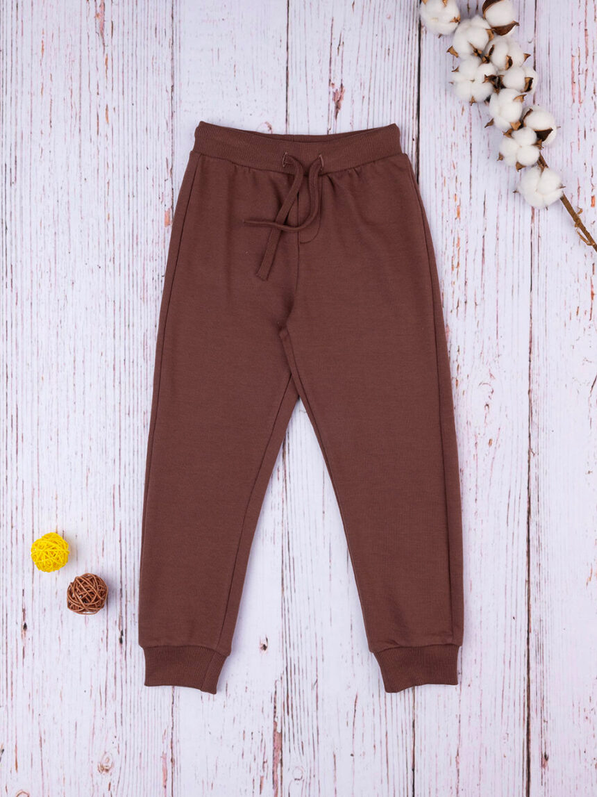 παιδικό παντελόνι φόρμας καφέ για αγόρι - Prénatal