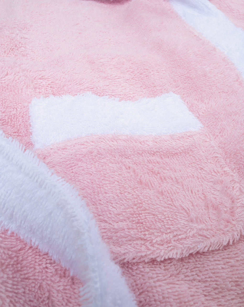 παιδικό μπουρνούζι ροζ με κουκούλα για κορίτσι - Prénatal