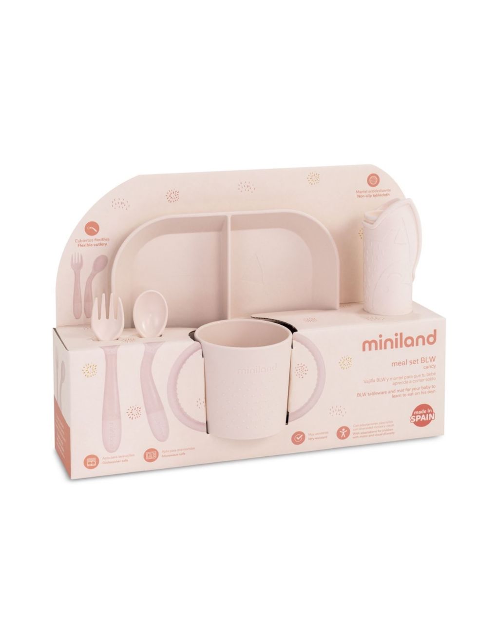 Miniland εκπαιδευτικό σετ φαγητού meal set blw candy ml89536 - Miniland