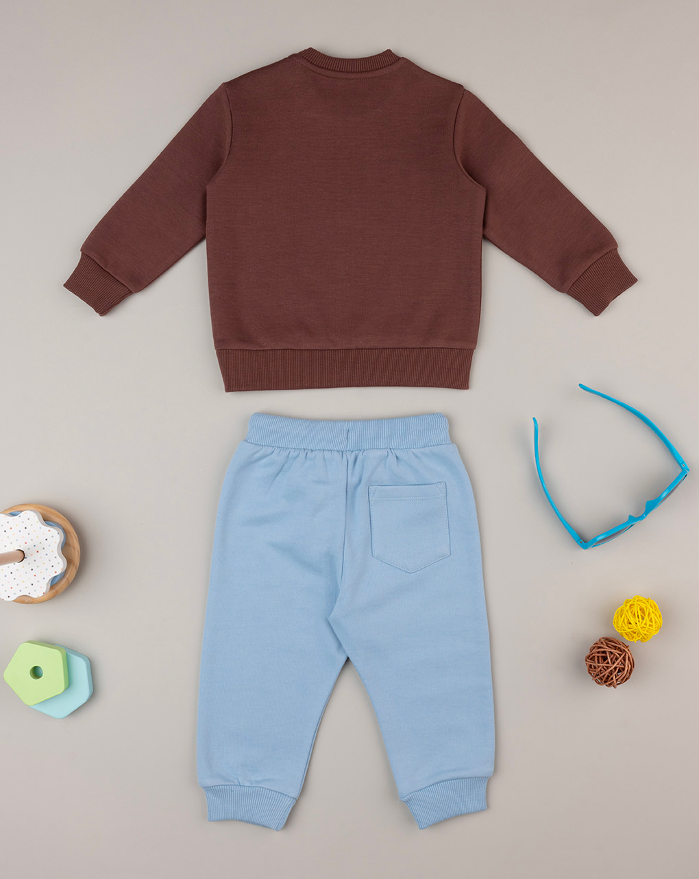 βρεφικό σετ μπλούζα φούτερ και φόρμα cute bear για αγόρι - Prénatal