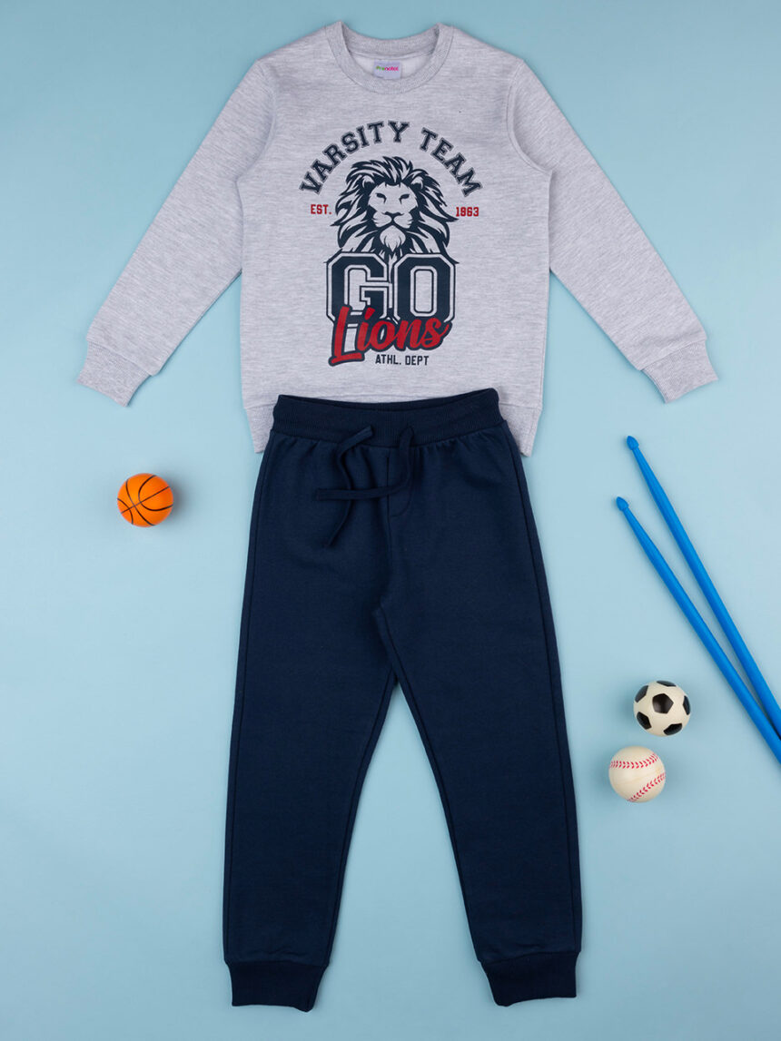 παιδικό σετ μπλούζα φούτερ και φόρμα lions για αγόρι - Prénatal