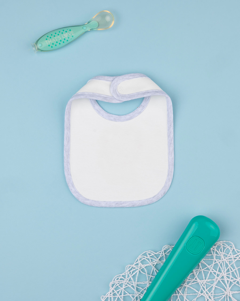 βρεφική σαλιάρα λευκή με λιονταράκι για αγόρι - Prénatal