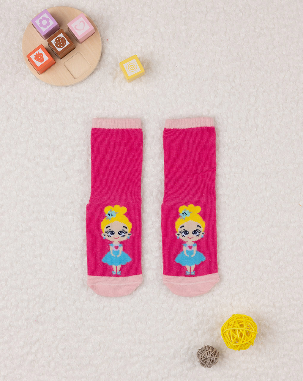 παιδικά αντιολισθητικά καλτσάκια με μπαλαρίνα για κορίτσι - Prénatal