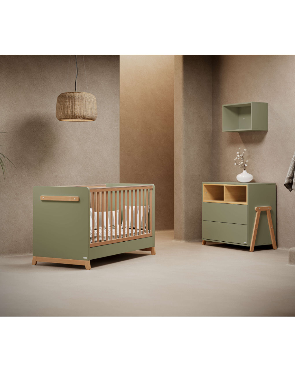 Casababy συρταριέρα palmer olive 590307 - CASABABY