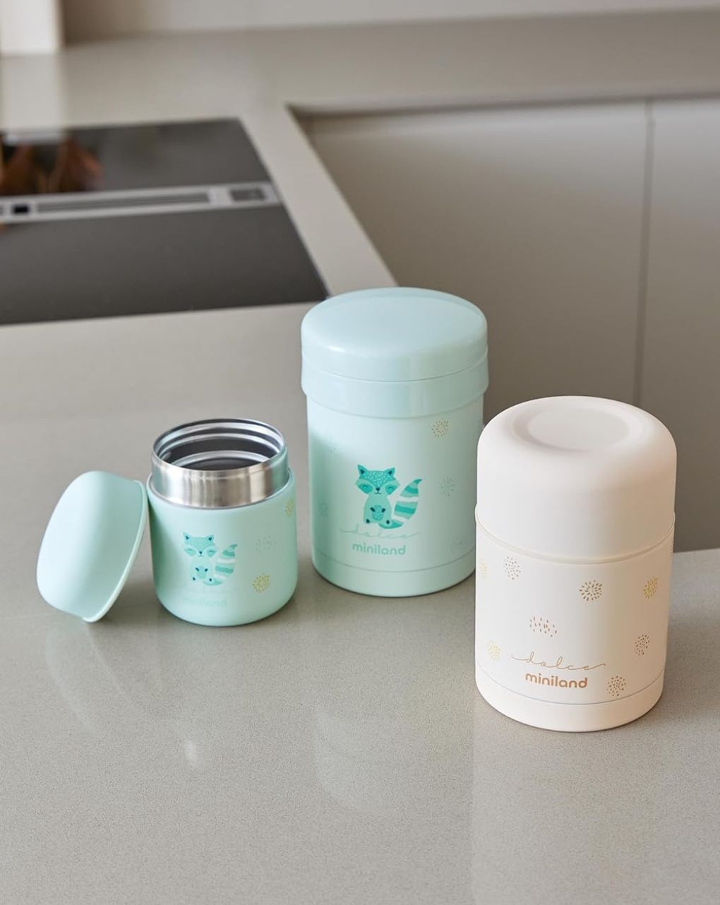 Miniland θερμός φαγητού thermetic 700ml mint ml89441 - Miniland