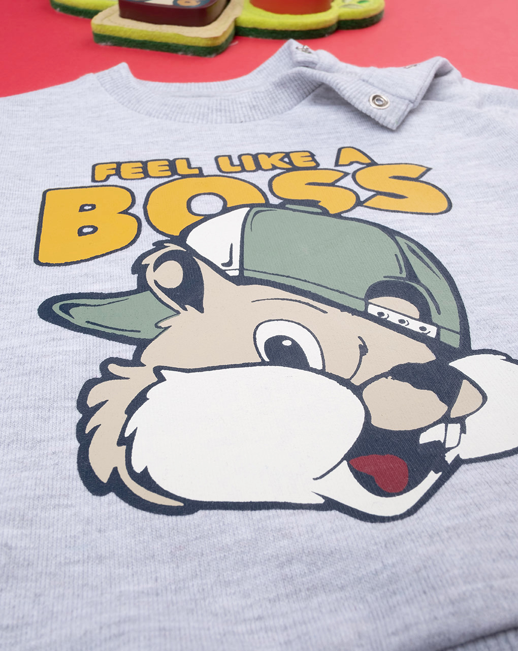 βρεφικό σετ μπλούζα φούτερ και φόρμα boss για αγόρι - Prénatal