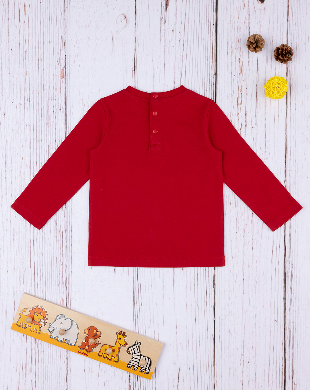 βρεφική μπλούζα κόκκινη play off για αγόρι - Prénatal