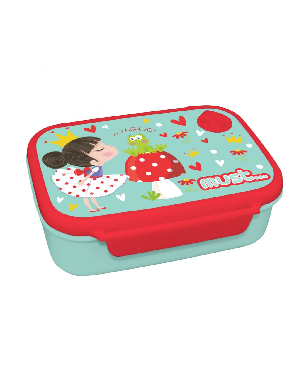 σετ φαγητού must princess and frog φαγητοδοχείο 800ml-παγούρι 500ml αλουμινίου 000584896 - must