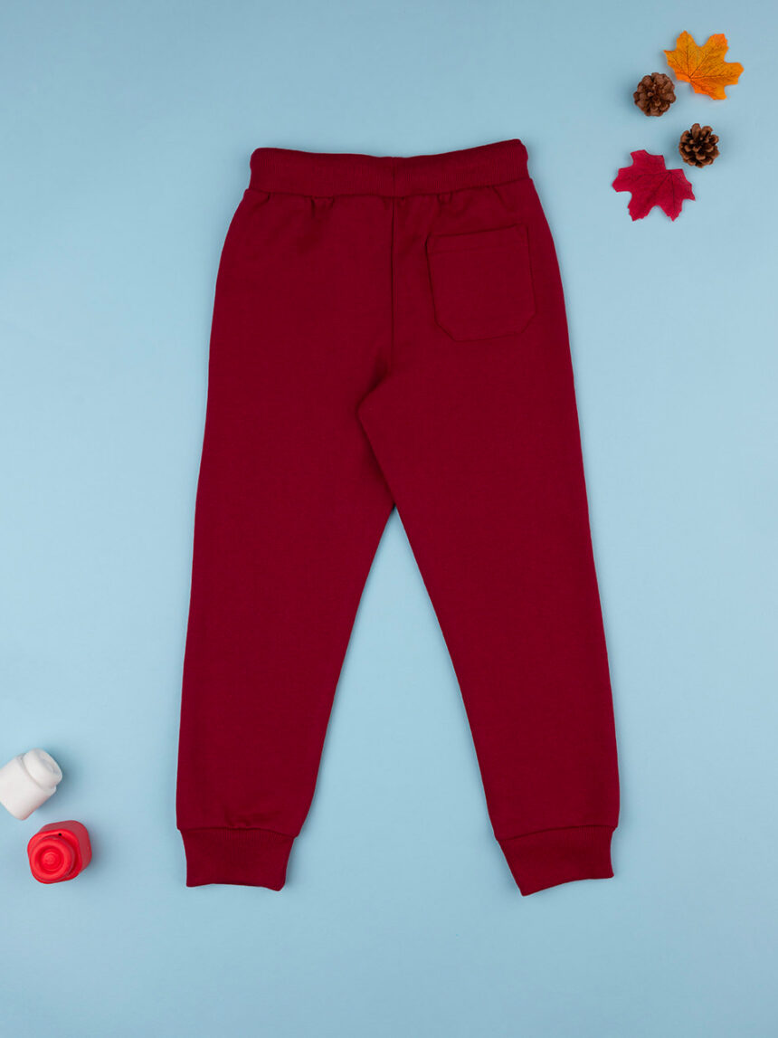 παιδικό παντελόνι φόρμας μπορντώ alaska για αγόρι - Prénatal