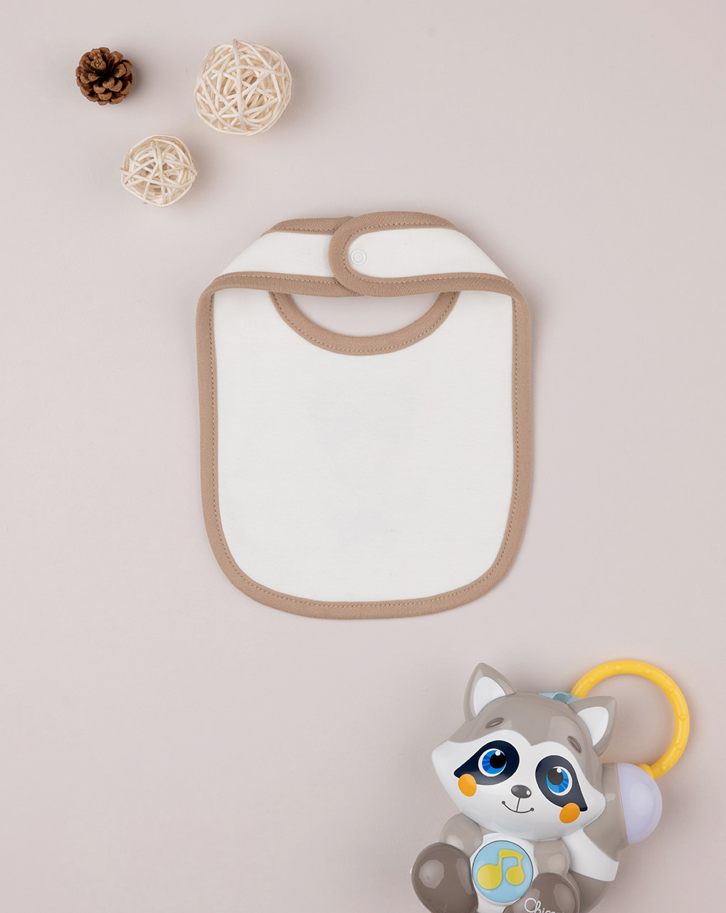 βρεφική σαλιάρα λευκή sweet mom για κορίτσι - Prénatal