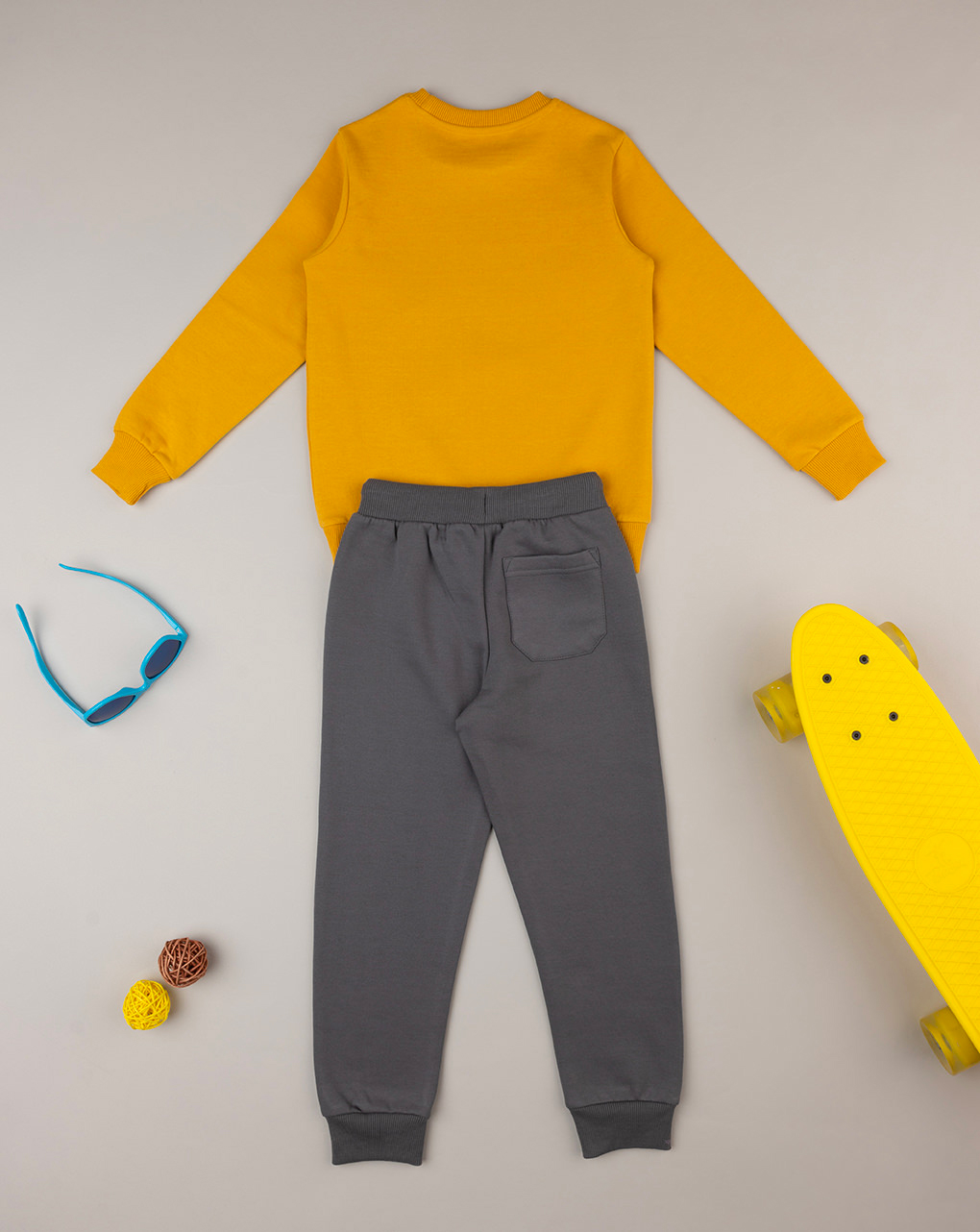 παιδικό σετ μπλούζα φούτερ και φόρμα skater για αγόρι - Prénatal