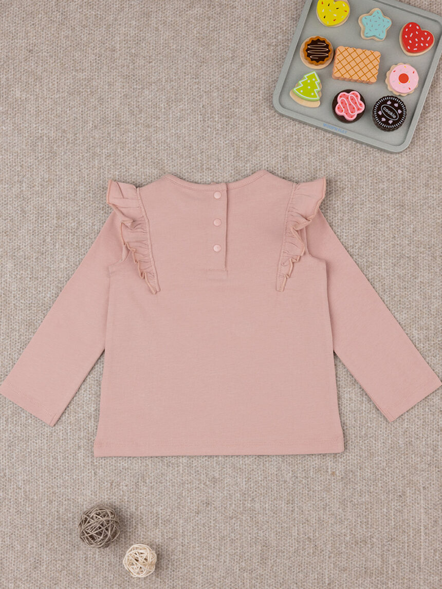 βρεφική μπλούζα ροζ με αλεπούδες για κορίτσι - Prénatal