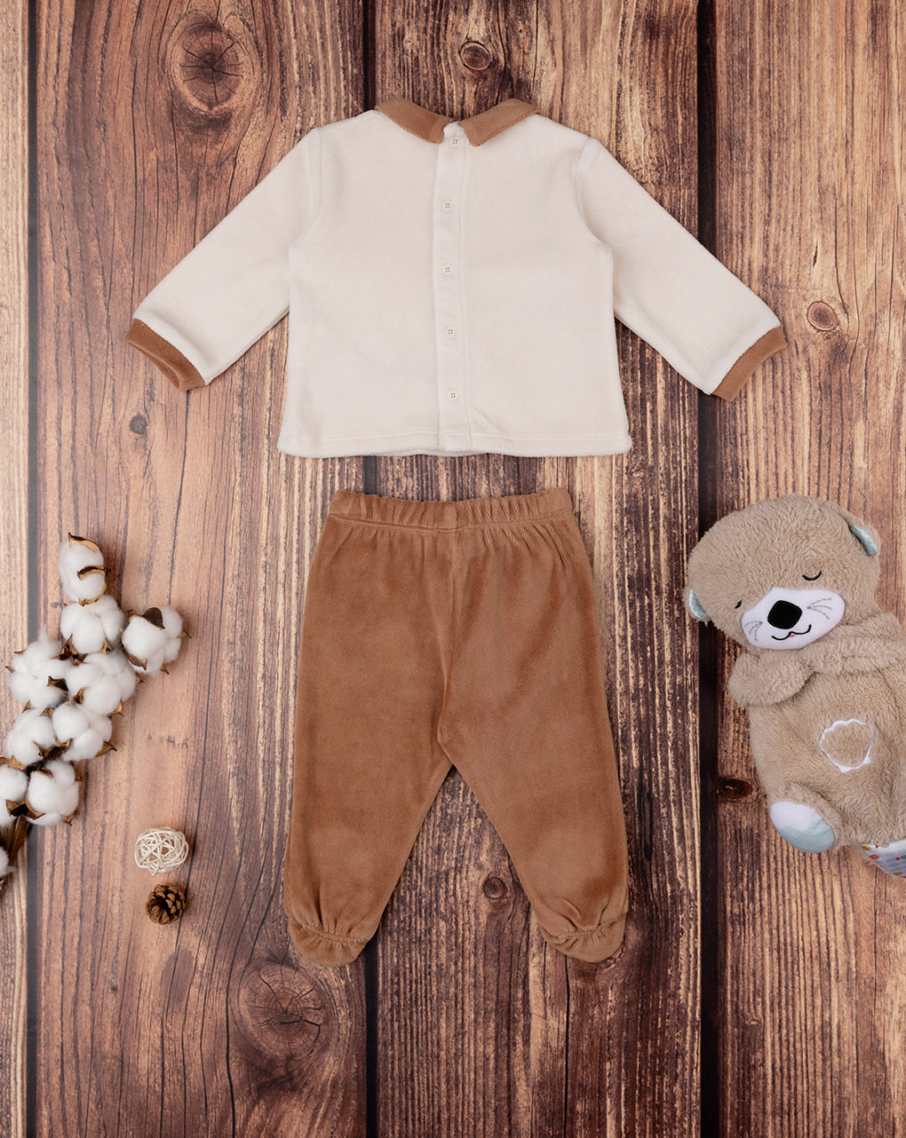 βρεφικό σετ μπλούζα και γκέτα με αρκουδάκια για αγόρι - Prénatal