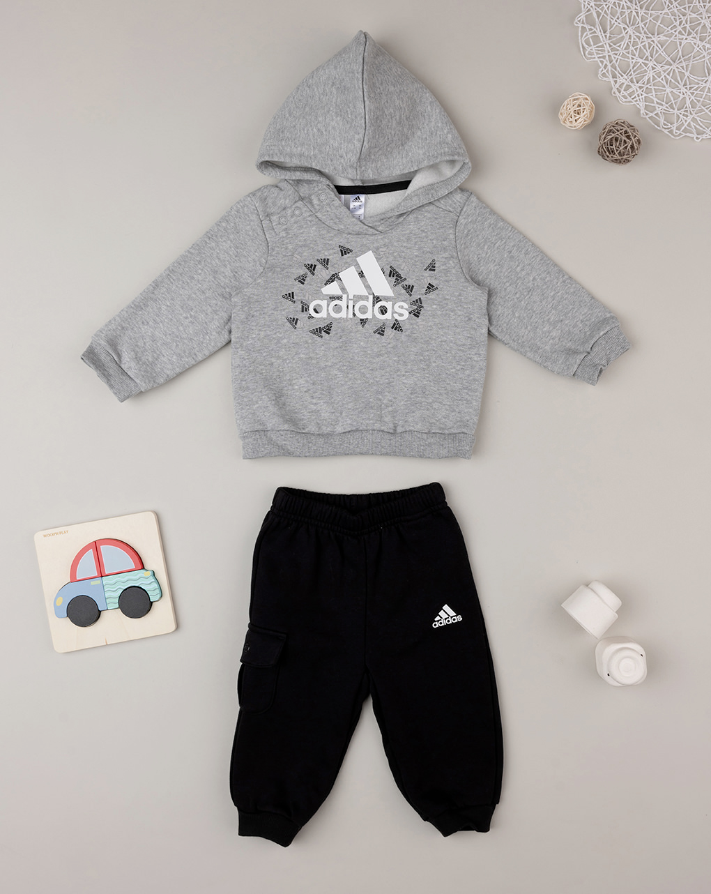 Adidas αθλητικό σετ φούτερ και φόρμα hu1555 για αγόρι