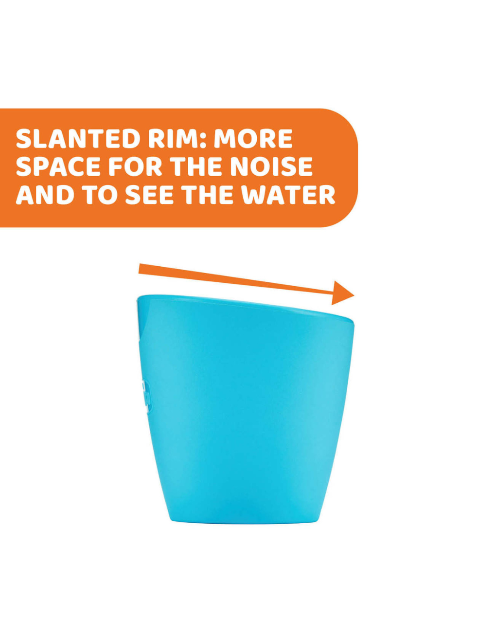 Chicco μίνι ποτηράκι σιλικόνης σιέλ 6m+ - 