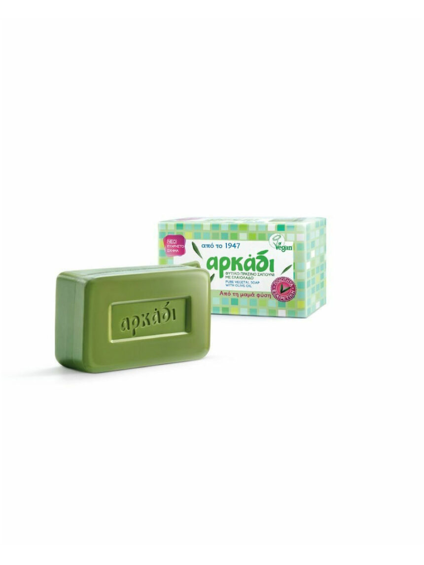 αρκάδι πράσινο σαπούνι πλάκα 150gr - ARKADI