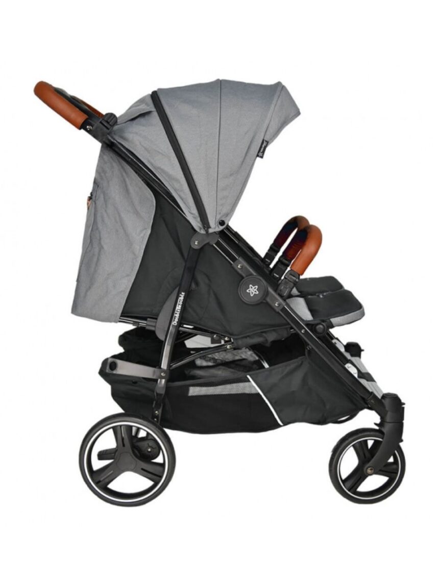 Bebe stars καρότσι διδύμων double trouble grey - Bebe Stars