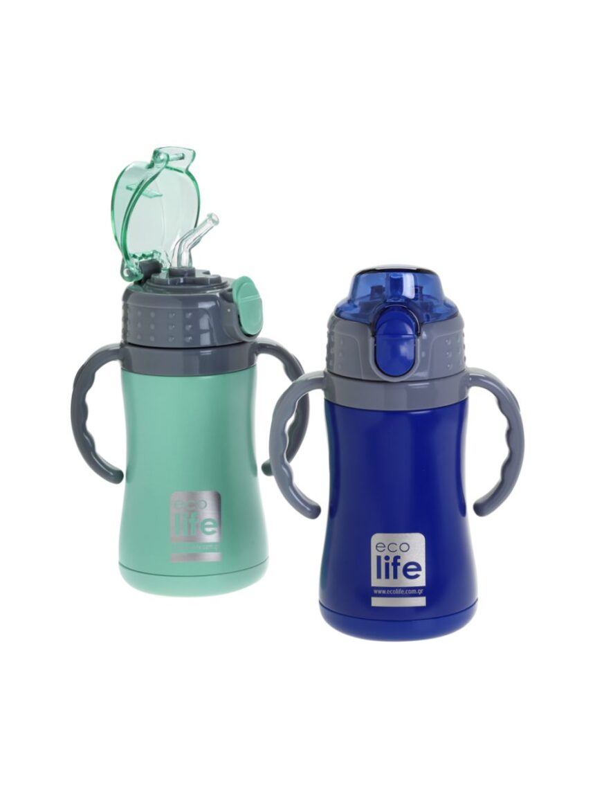 Ecolife ανοξείδωτο παγούρι kids thermos navy blue 300ml 33-bo-2990 - Ecolife