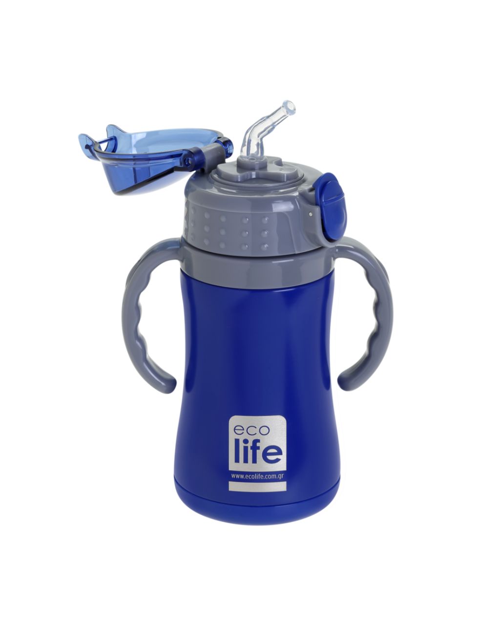 Ecolife ανοξείδωτο παγούρι kids thermos navy blue 300ml 33-bo-2990 - Ecolife