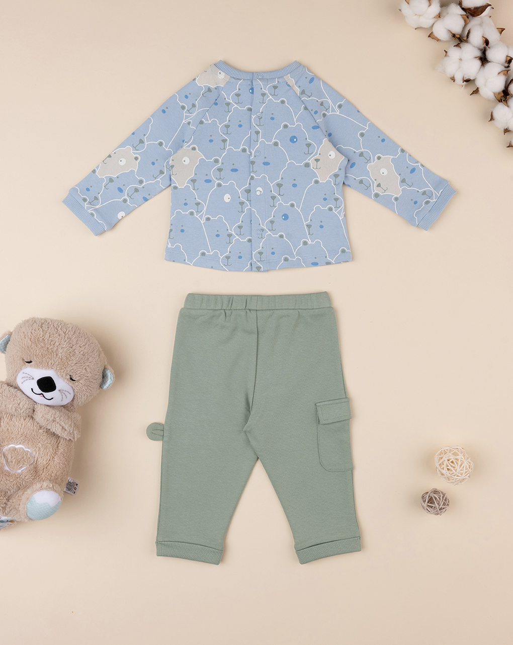 βρεφικό σετ μπλούζα και παντελόνι bear για αγόρι - Prénatal