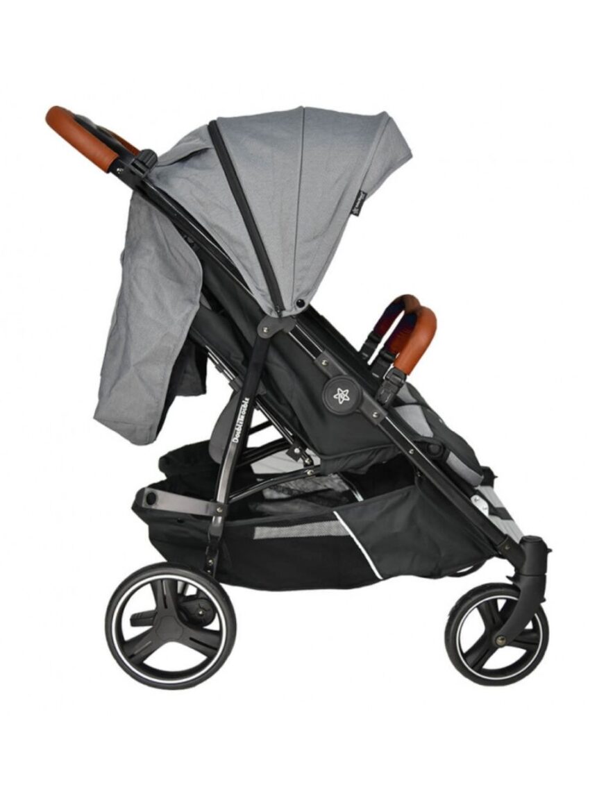 Bebe stars καρότσι διδύμων double trouble grey - Bebe Stars