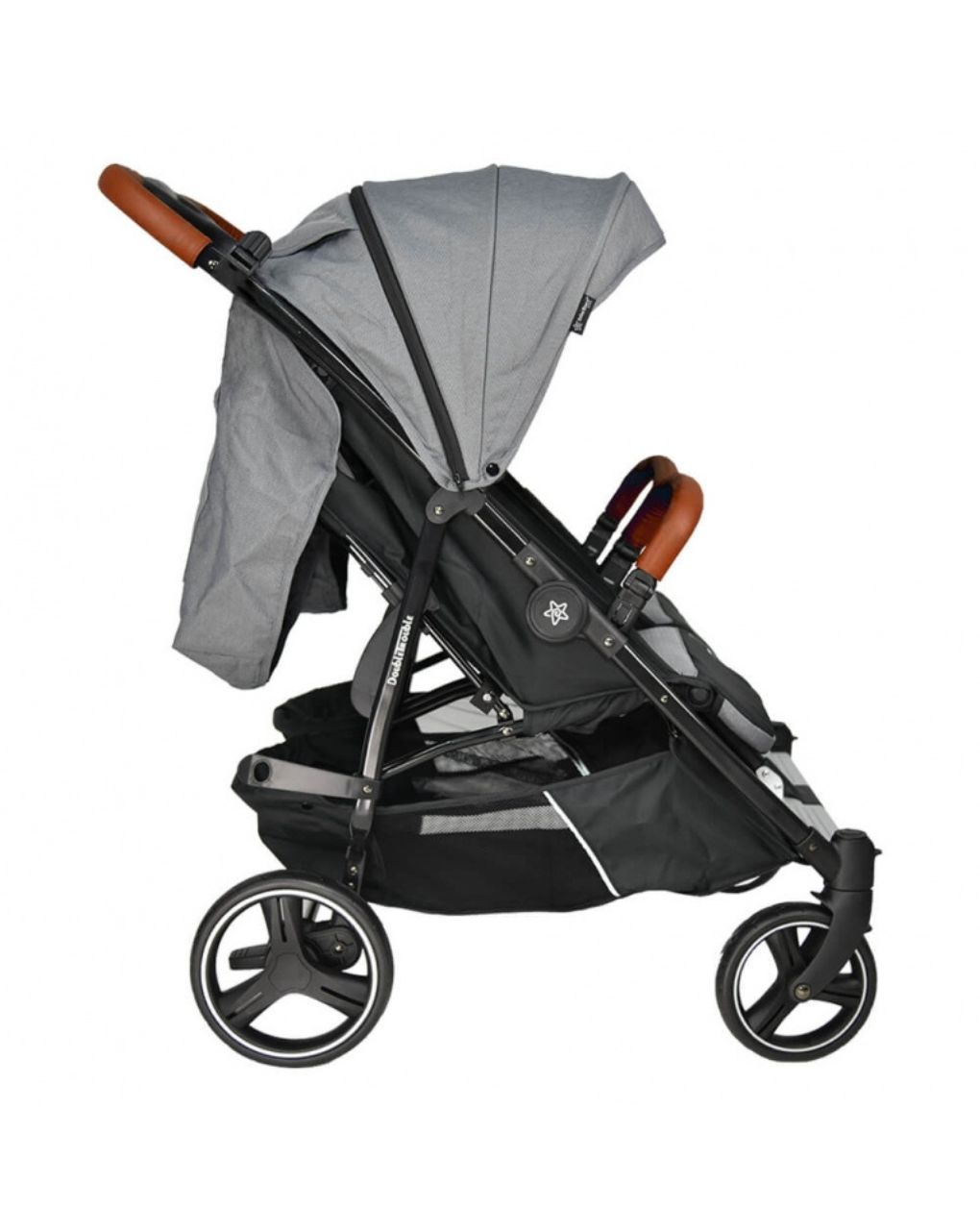Bebe stars καρότσι διδύμων double trouble grey - Bebe Stars
