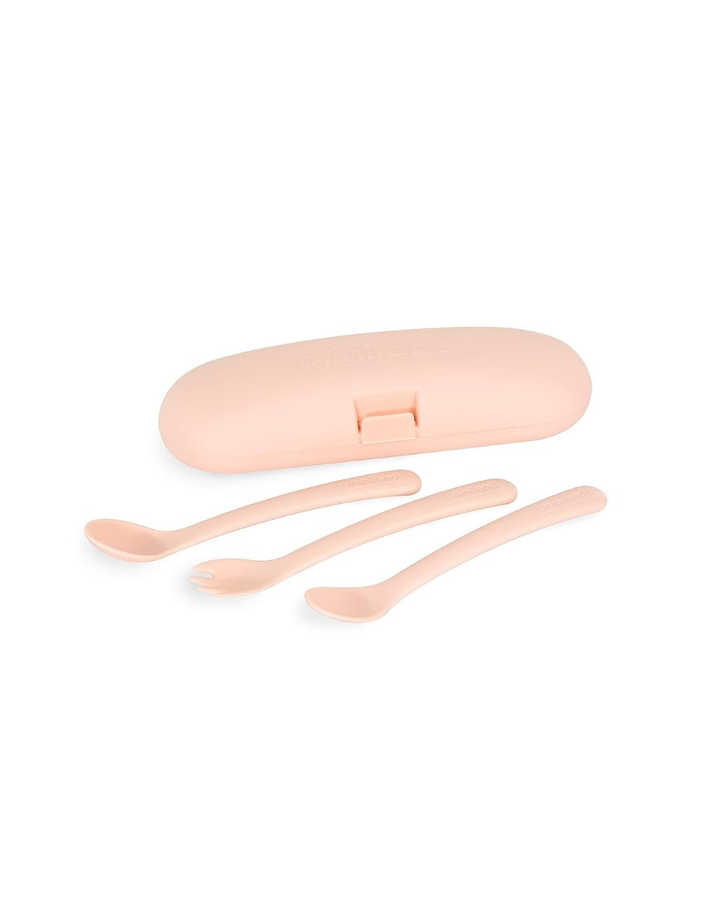 Miniland σετ κουταλοπίρουνα 3τμχ σε θήκη picneat dolce 6m+ candy ml89519 - Miniland