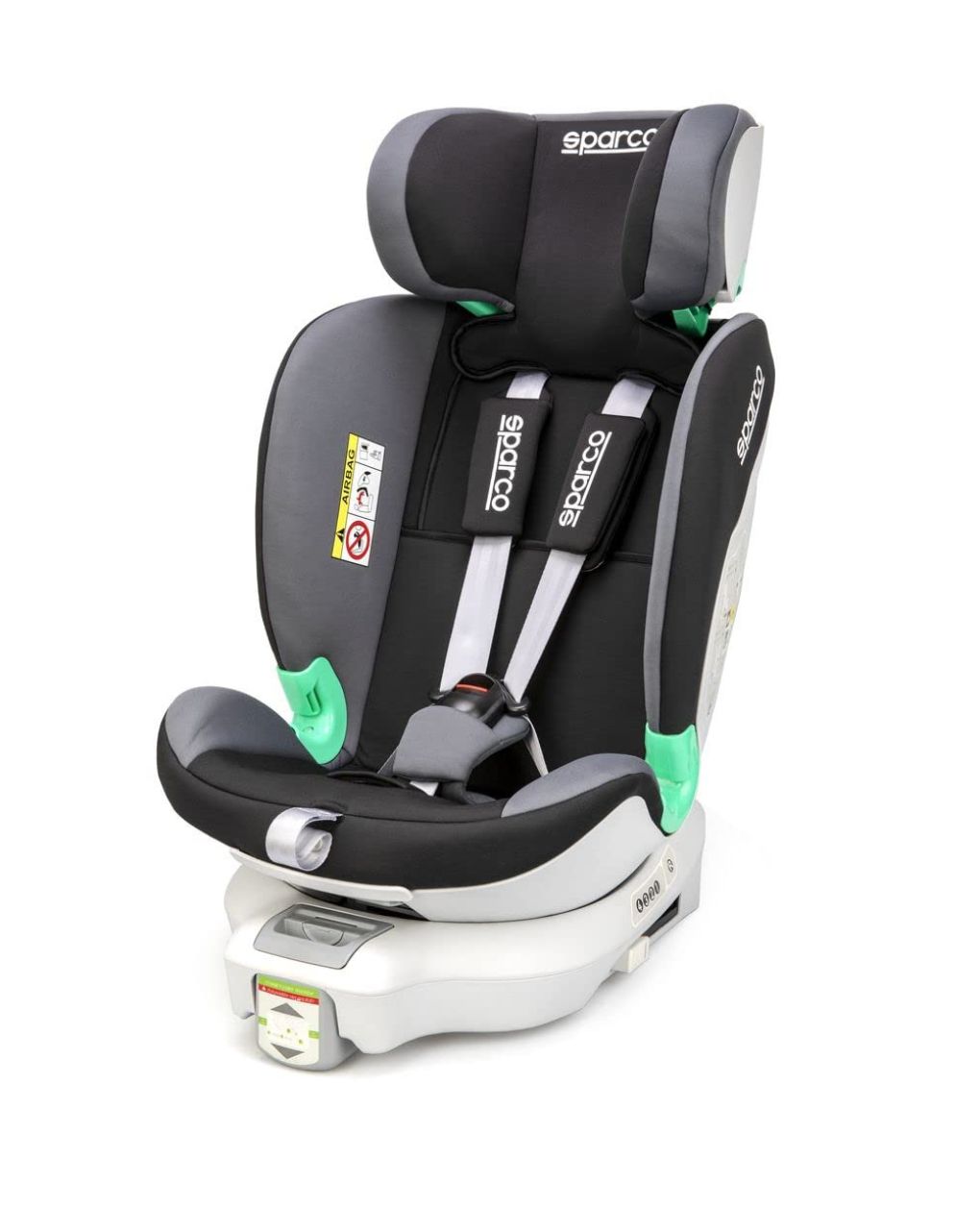 Sparco κάθισμα αυτοκινήτου i-size & top tether (40-135cm) black/grey sk6000igr - SPARCO