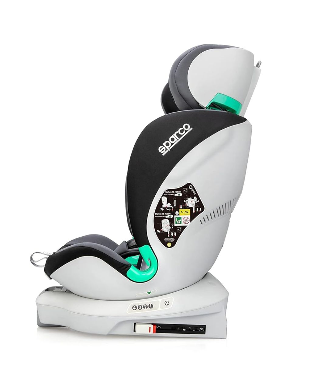 Sparco κάθισμα αυτοκινήτου i-size & top tether (40-135cm) black/red sk6000ird - SPARCO