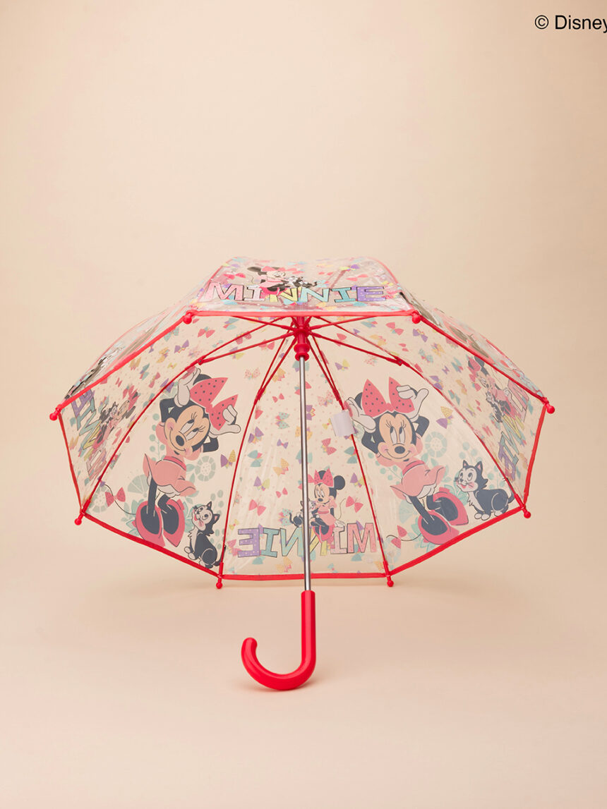 παιδική ομπρέλα διαφανής με τη minnie για κορίτσι - Prénatal