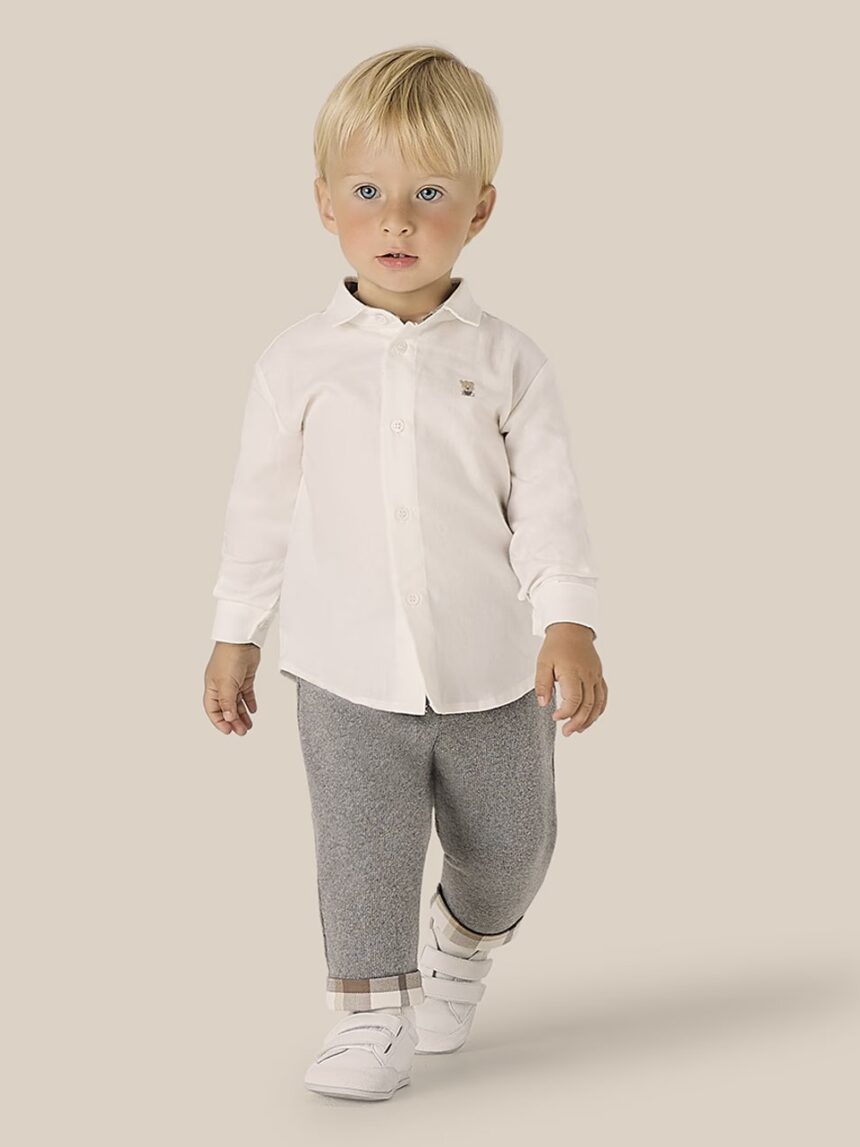 βρεφικό elegant παντελόνι γκρι για αγόρι - Prénatal
