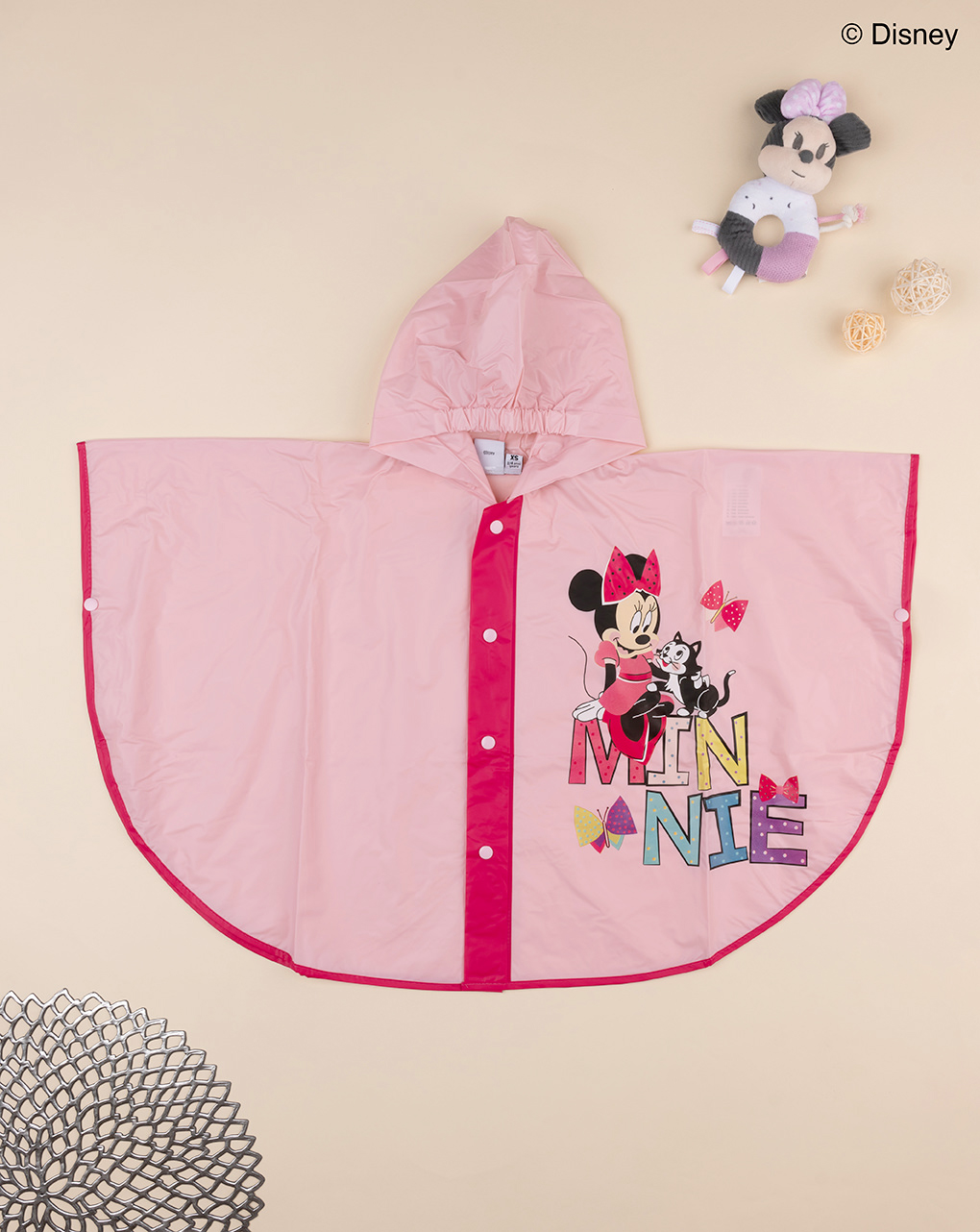 παιδικό αδιάβροχο ροζ με τη minnie για κορίτσι