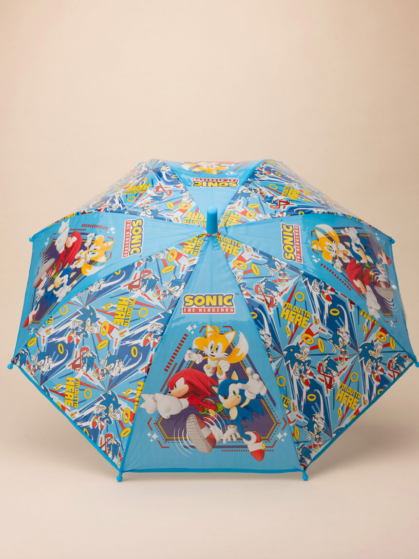 παιδική ομπρέλα γαλάζια με το sonic για αγόρι - Prénatal