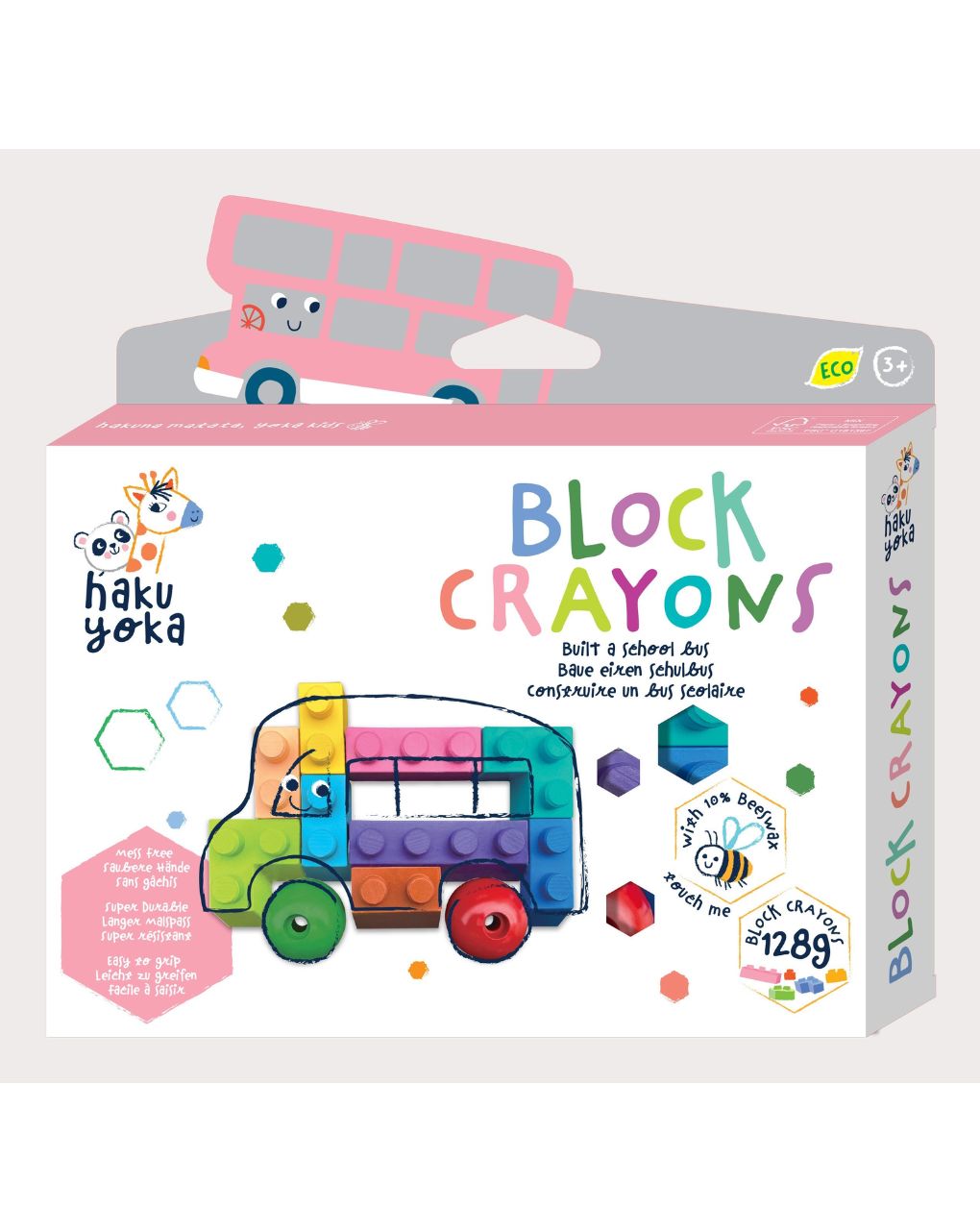 Haku yoka block crayons - school bus cp223084