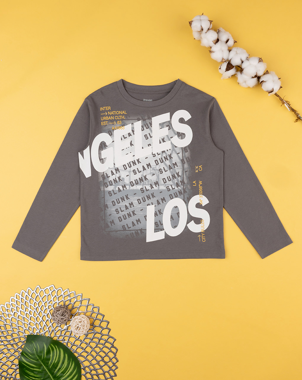παιδική μπλούζα γκρι los angeles για αγόρι - Prénatal