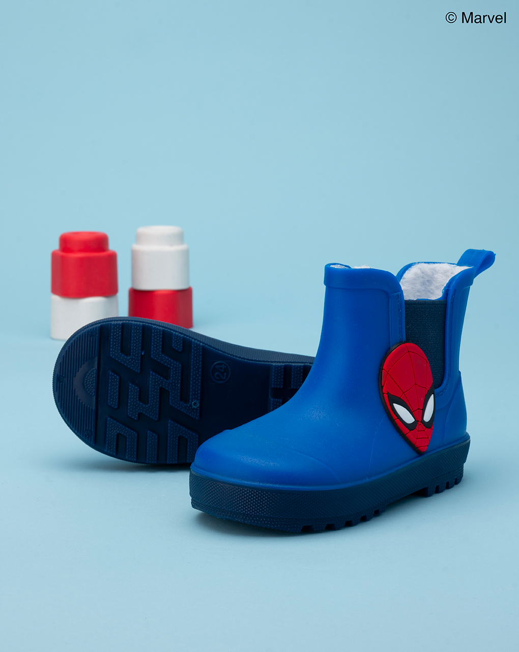 παιδικές γαλότσες μπλε με το spiderman για αγόρι - Prénatal