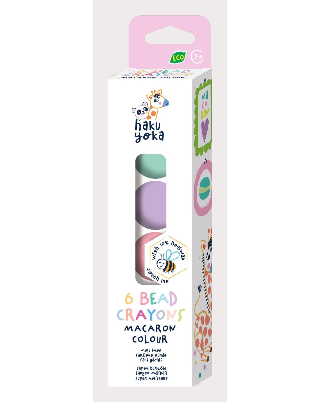 Haku yoka 6 bead crayons - macaron colour cp223098