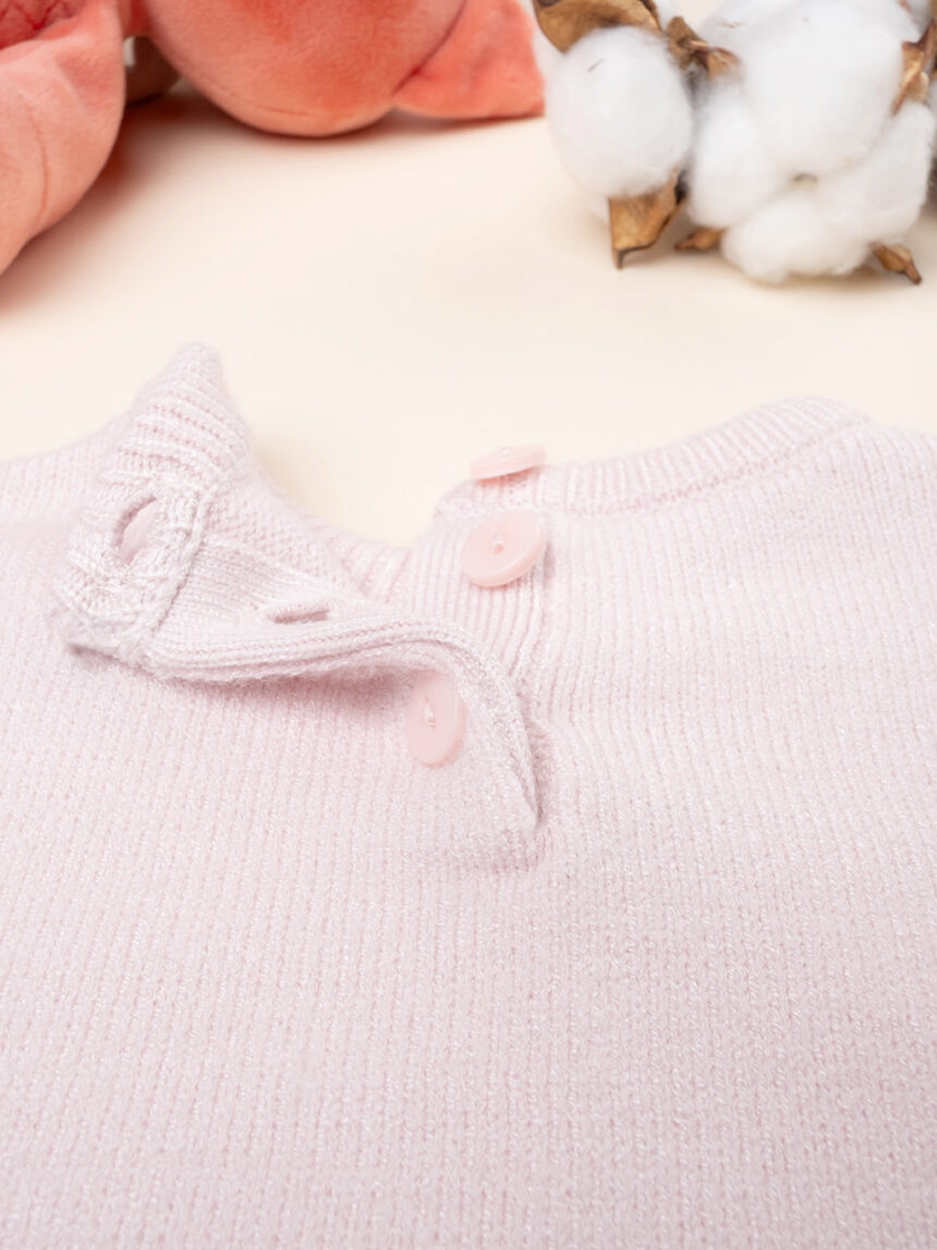 βρεφικό πουλόβερ ροζ sweet kitty για κορίτσι - Prénatal