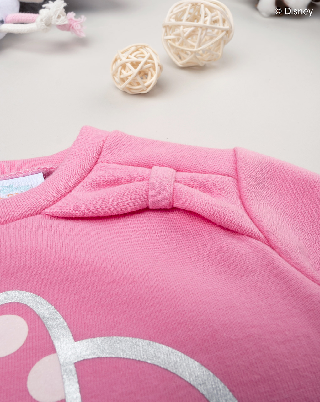 μπλούζα φούτερ ροζ με τη minnie για κορίτσι - Prénatal
