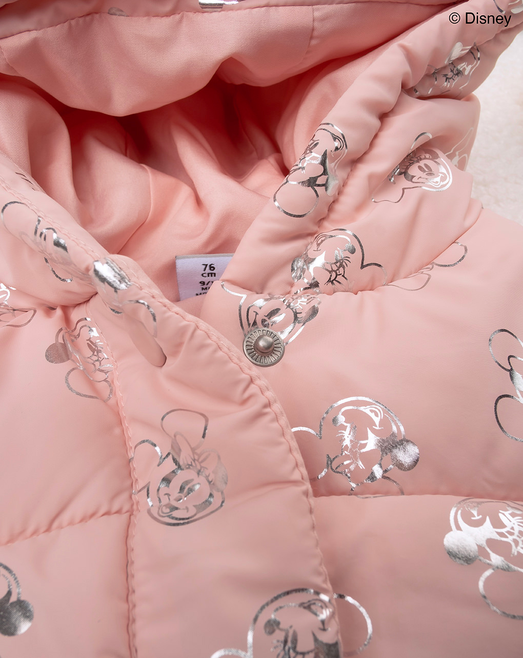 βρεφικό μπουφάν puffer ροζ με τη minnie για κορίτσι - Prénatal