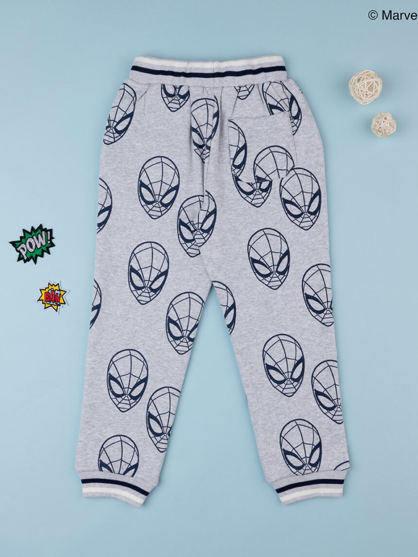 παιδικό παντελόνι φόρμας γκρι spiderman για αγόρι - Prénatal
