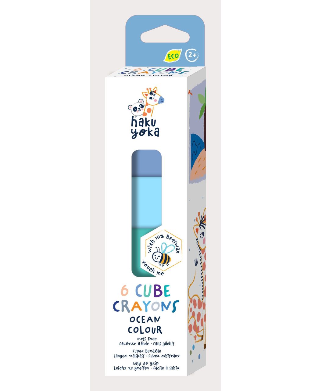 Haku yoka 6 cube crayons - ocean colour cp223093
